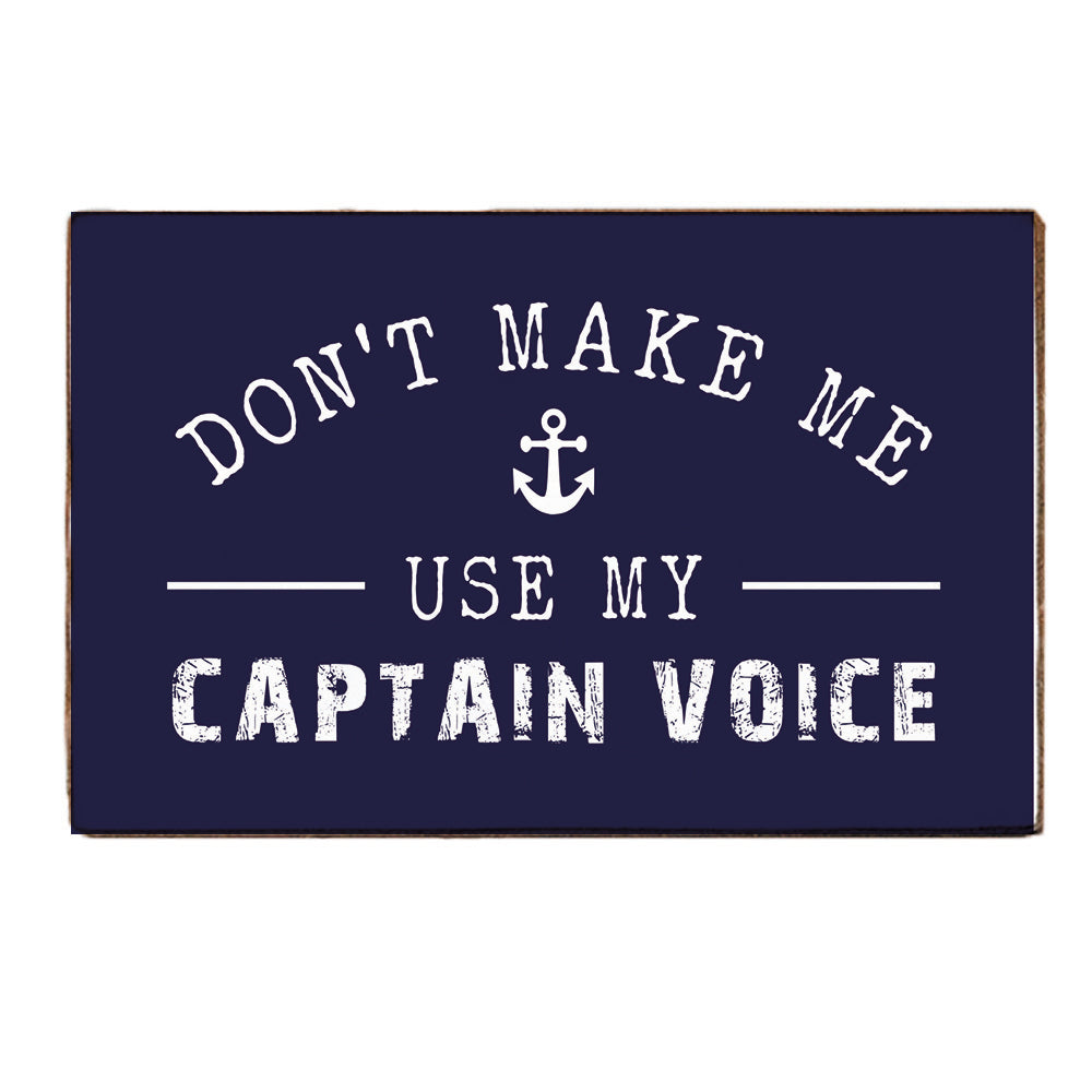 Captain Voice XL Block Sign