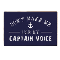 Captain Voice XL Block Sign