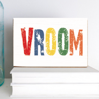 Vroom XL Block Sign