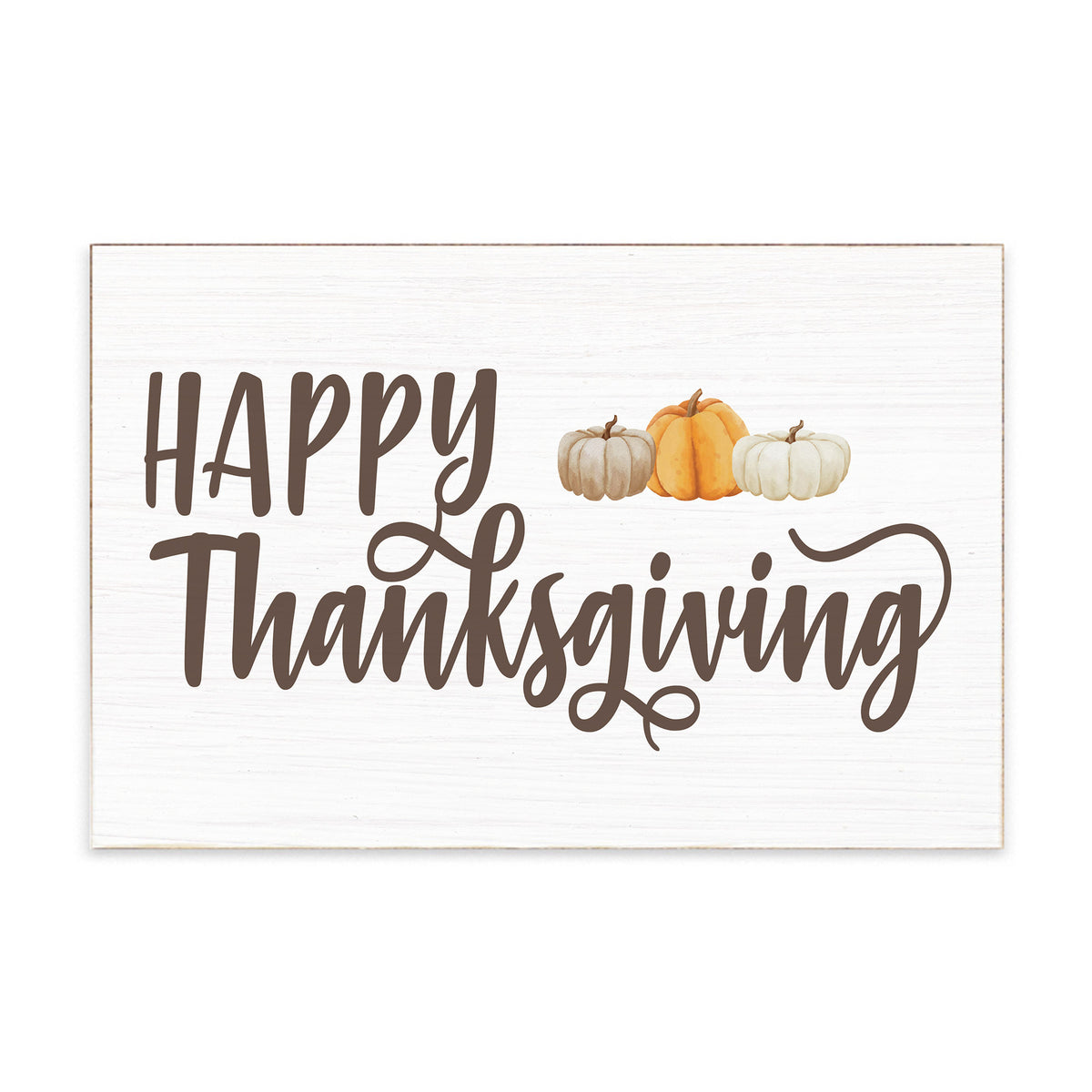 Happy Thanksgiving Block Sign