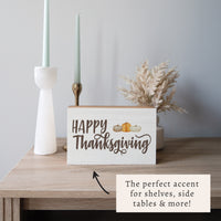 Happy Thanksgiving Block Sign