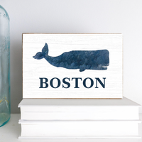 Whale Personalized_Yes XL Block Sign