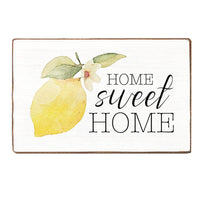 Lemon Home Sweet Home XL Block Sign