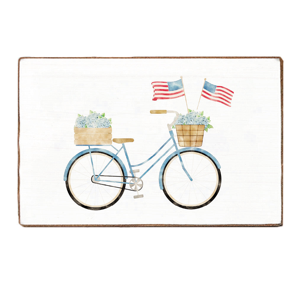Patriotic Pedals Block Sign