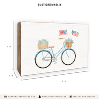 Patriotic Pedals Block Sign