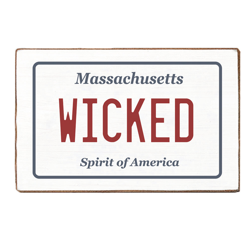 Wicked License Plate XL Block Sign