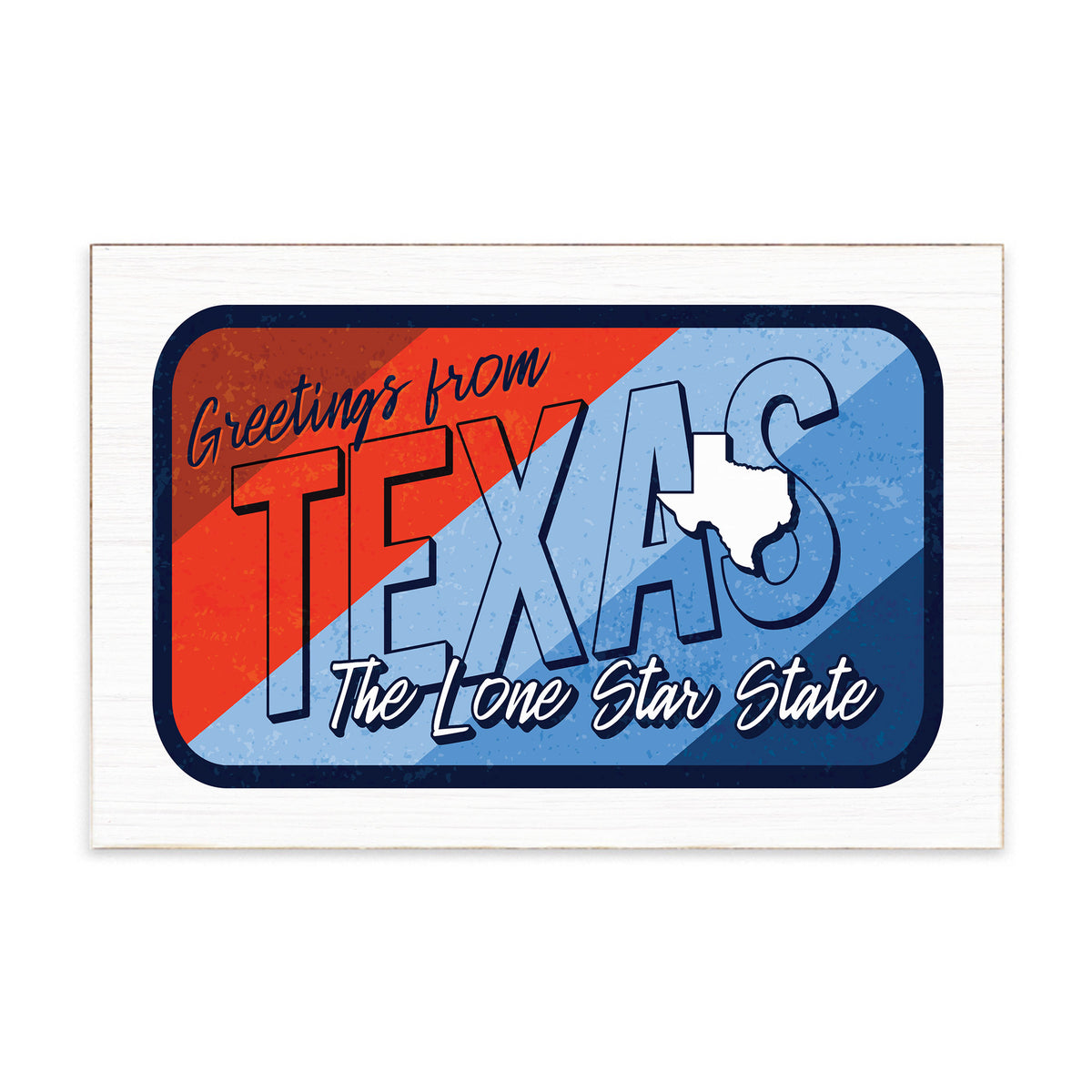 Texas Greetings Block Sign
