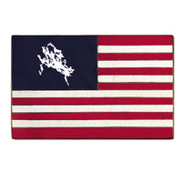 American Flag Lake Winnipesaukee Block Sign