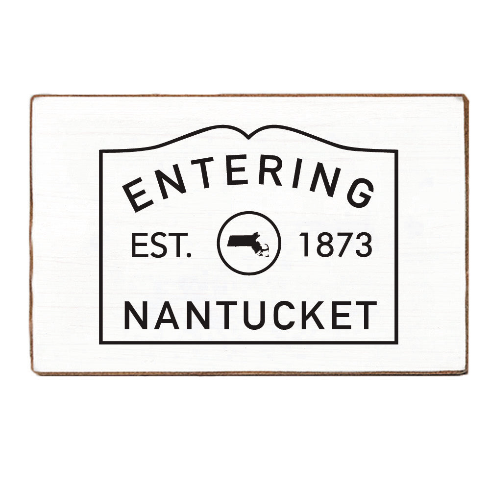 Entering Decorative Personalized_Yes XL Block Sign