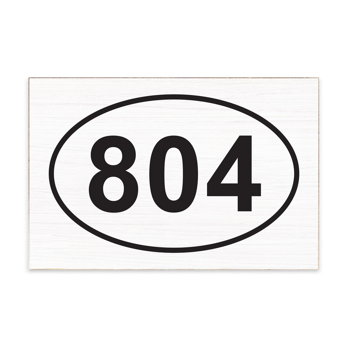 Town Code Oval Personalized Block Sign