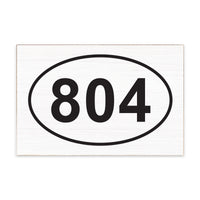 Town Code Oval Personalized Block Sign