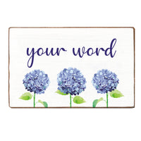 Hydrangeas Personalized_Yes XL Block Sign