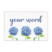 Hydrangea Personalized Block Sign