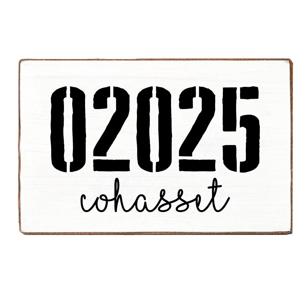 Zip Code & Town Personalized_Yes XL Block Sign