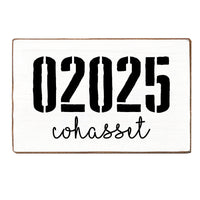 Zip Code & Town Personalized_Yes XL Block Sign