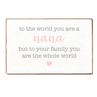 You Are The Whole World Personalized Block Sign