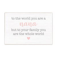 You Are The Whole World Personalized Block Sign