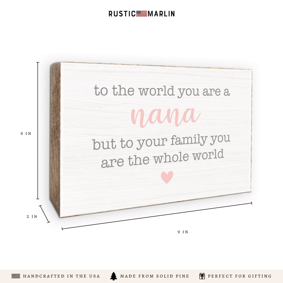 You Are The Whole World Personalized Block Sign