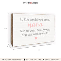 You Are The Whole World Personalized Block Sign
