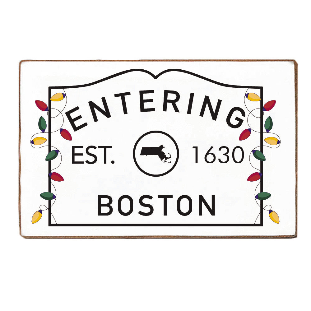 Lights Entering Personalized_Yes XL Block Sign