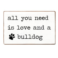 Love and a Dog Personalized_Yes XL Block Sign