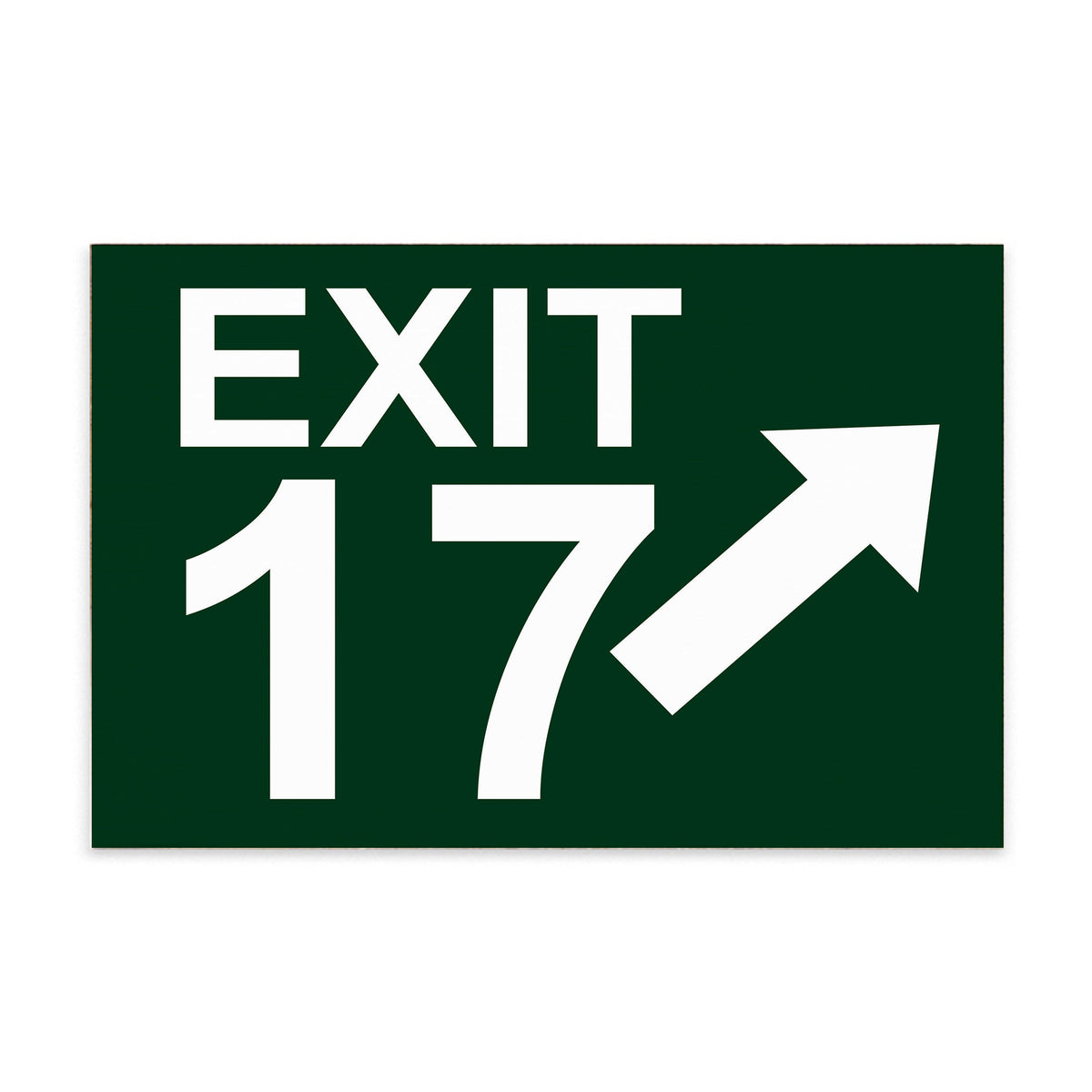 Exit Personalized Block Sign