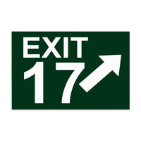 Exit Personalized Block Sign