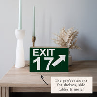 Exit Personalized Block Sign