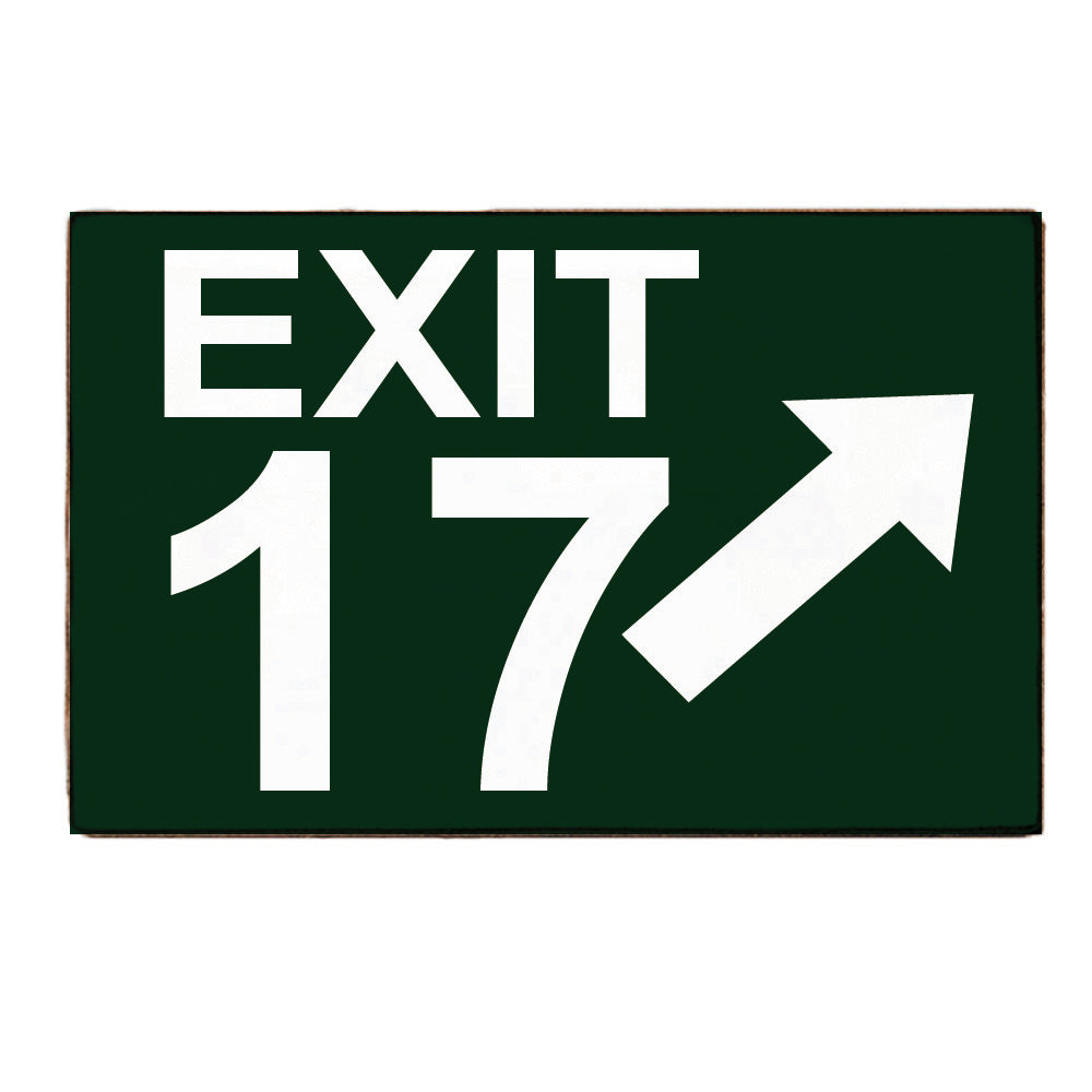 Exit Personalized Block Sign