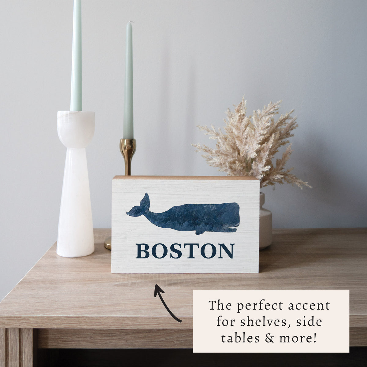 Whale Personalized Block Sign