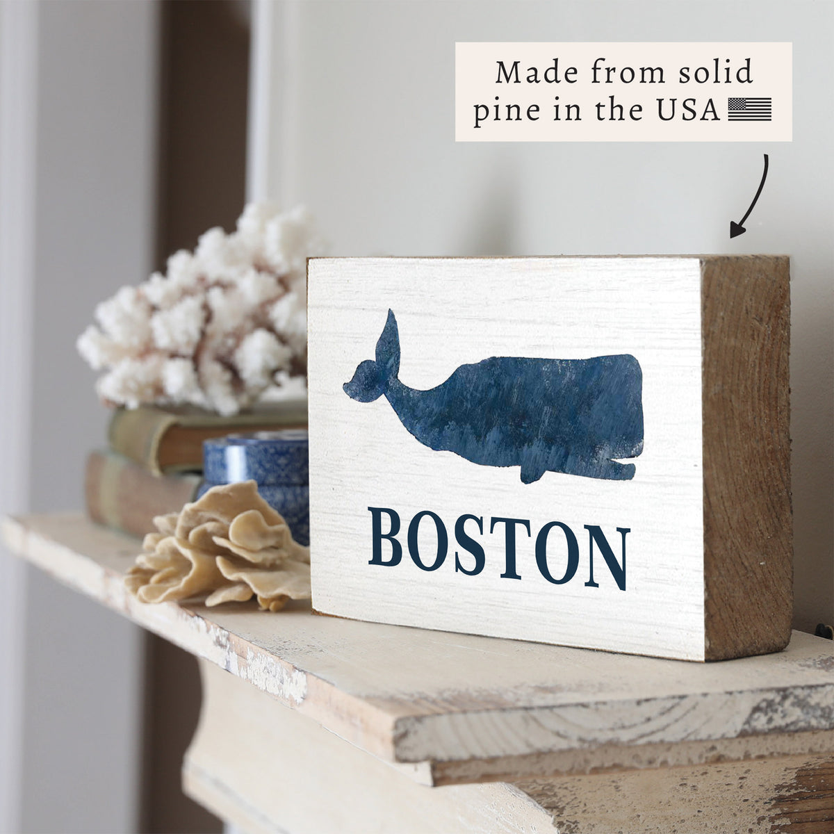 Whale Personalized Block Sign