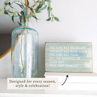Memories Last Forever Personalized Block Sign