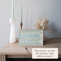 Memories Last Forever Personalized Block Sign