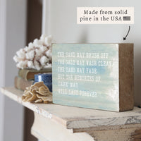 Memories Last Forever Personalized Block Sign