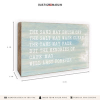 Memories Last Forever Personalized Block Sign