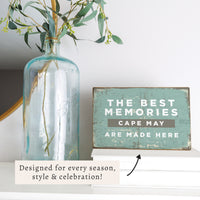 Best Memories Made Here Personalized Block Sign