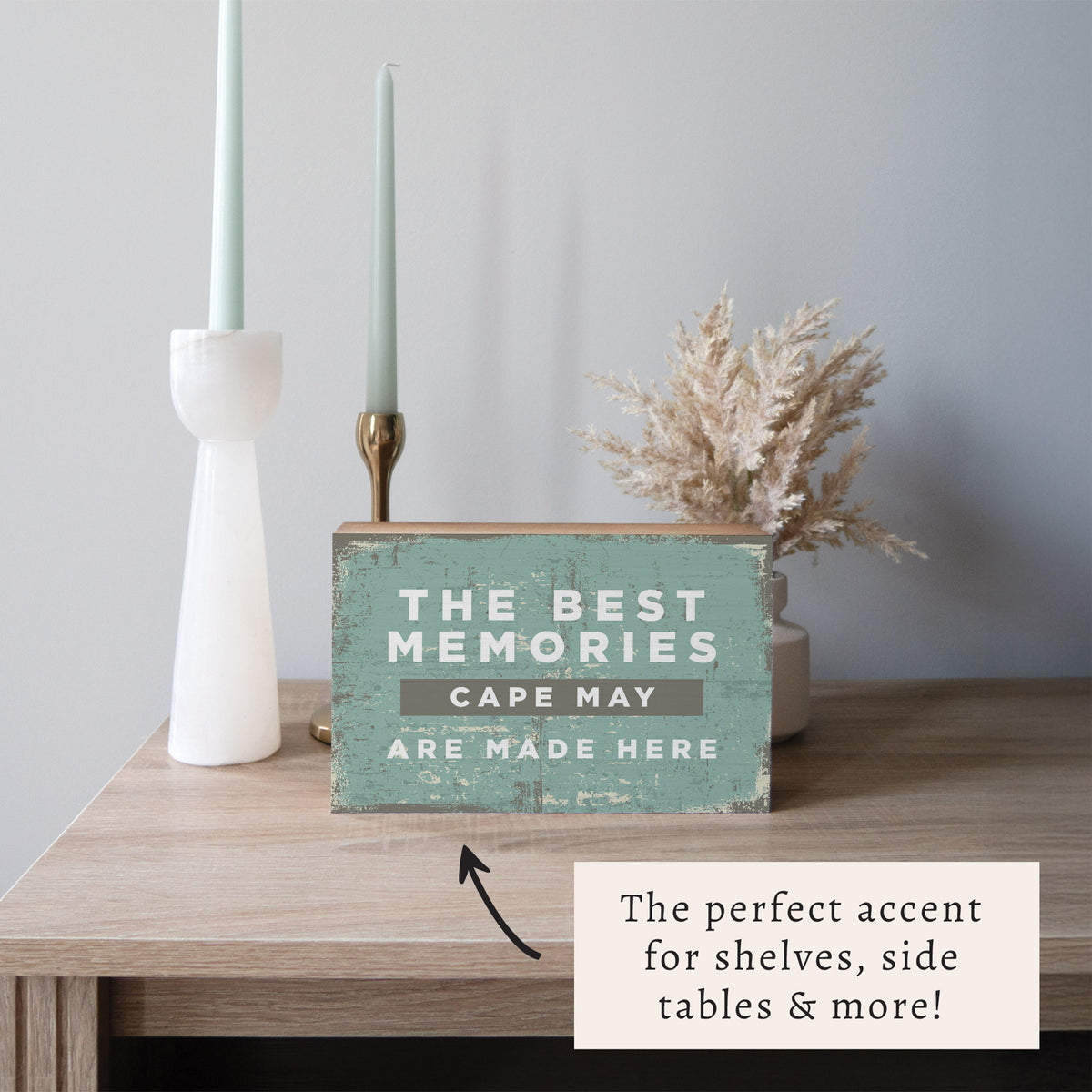 Best Memories Made Here Personalized Block Sign