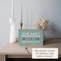 Best Memories Made Here Personalized Block Sign