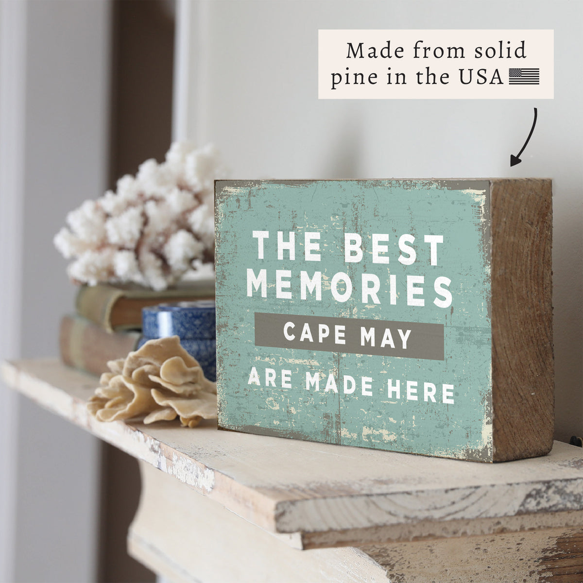Best Memories Made Here Personalized Block Sign