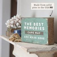 Best Memories Made Here Personalized Block Sign