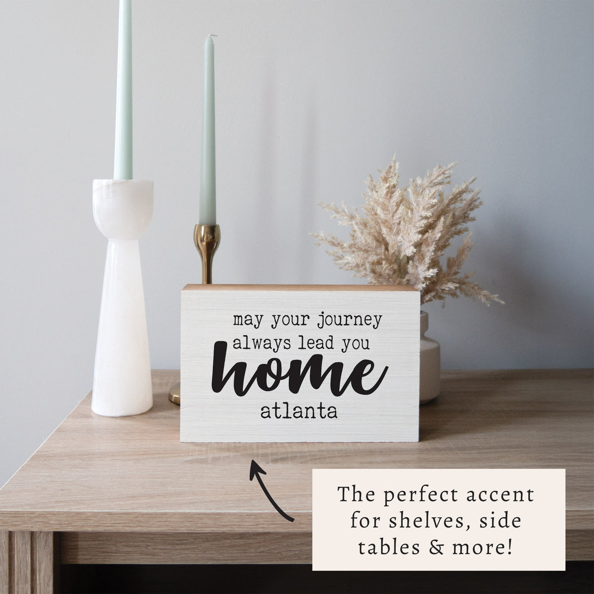 Journey Lead You Home Personalized Block Sign
