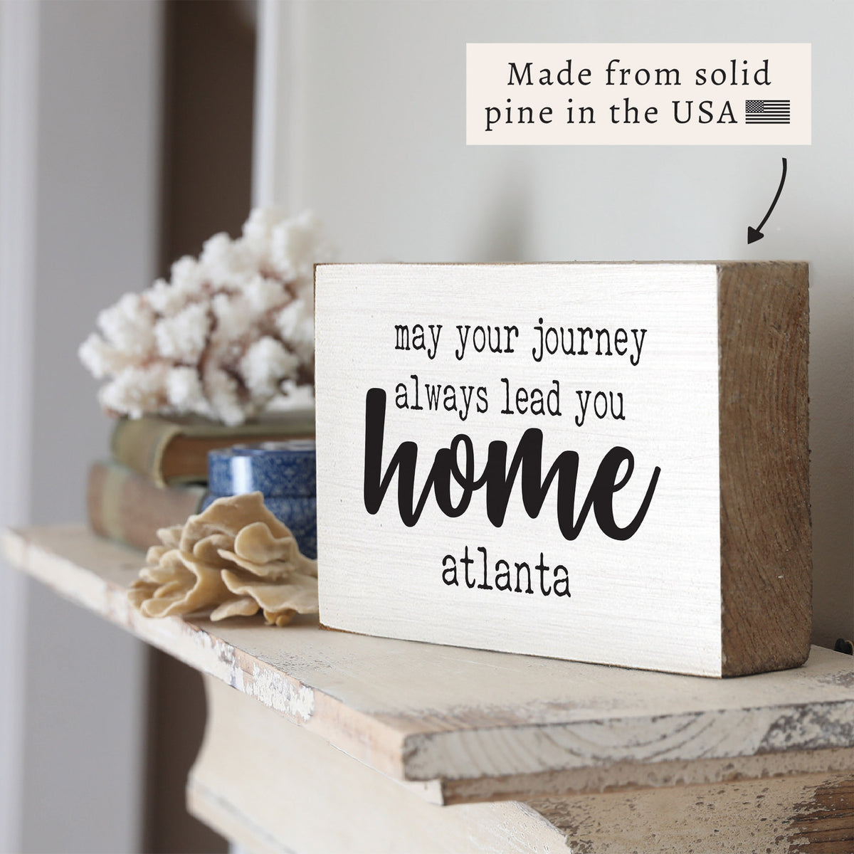 Journey Lead You Home Personalized Block Sign