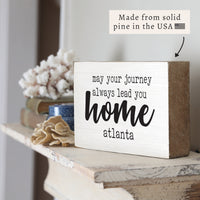 Journey Lead You Home Personalized Block Sign