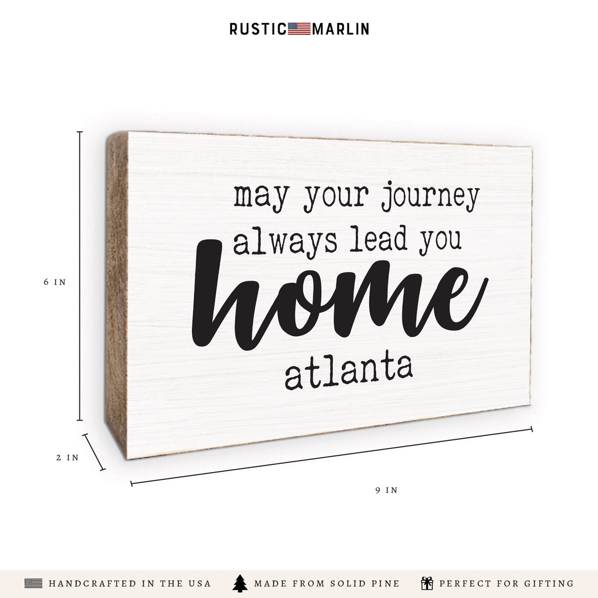 Journey Lead You Home Personalized Block Sign