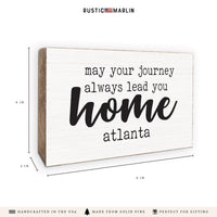 Journey Lead You Home Personalized Block Sign