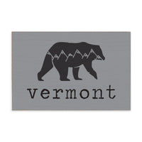 Mountain Bear Personalized Block Sign
