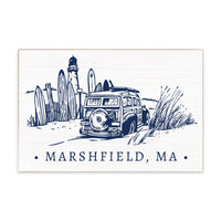 Dune Surf Van Personalized Block Sign
