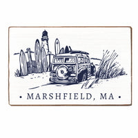Dune Surf Van Personalized Block Sign