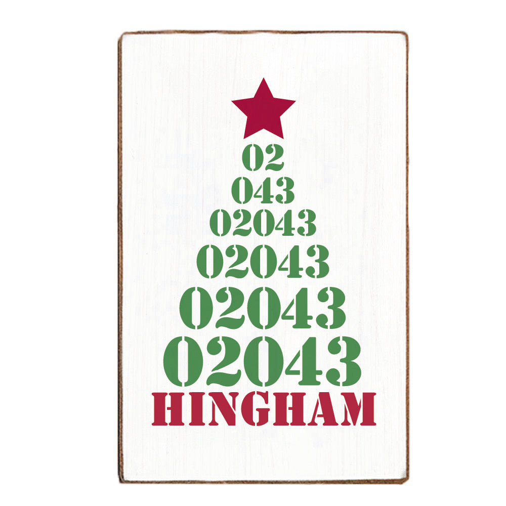 Zip Code Tree Personalized_Yes XL Block Sign