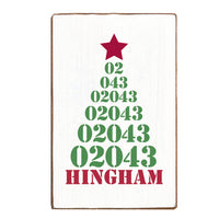 Zip Code Tree Personalized_Yes XL Block Sign